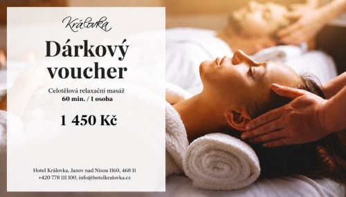 Dárkový voucher na služby hotelu Královka