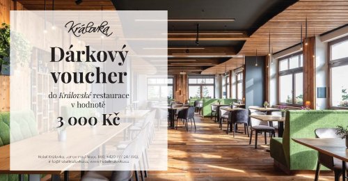 Voucher to the Royal Restaurant worth CZK 3,000